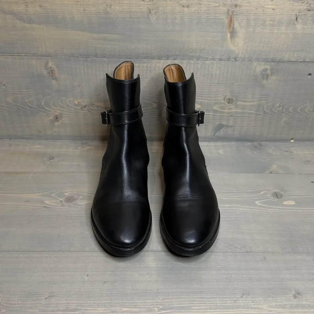 Acne Studios Black Leather Jodhpur Ankle Boots EU 39, US Women's 9 - Picture 3 of 8